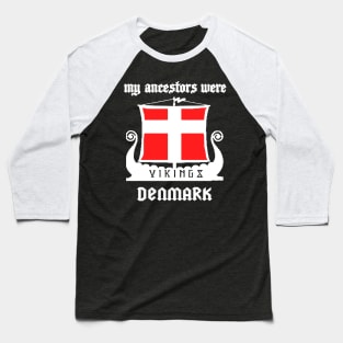 danish - VIKINGS DENMARK Baseball T-Shirt